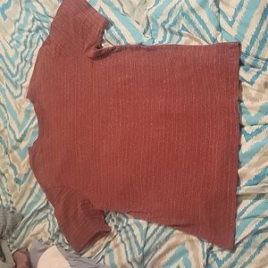 George M red and white t-shirt